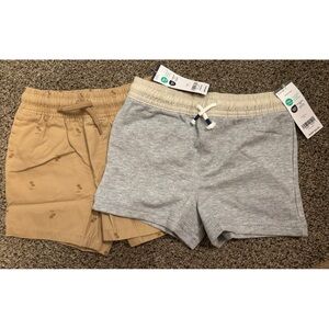 JCPenney Tan and Gray Kids Shorts Set